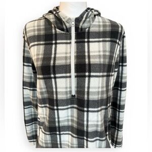 O'Neill Julia Pullover Flannel Fleece 1/4 Zip Sweater size small
